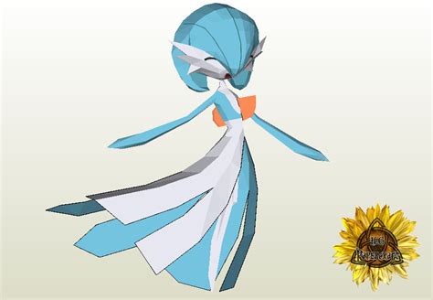 Gardevoir Papercraft Version 2 Shiny Textures Pack.